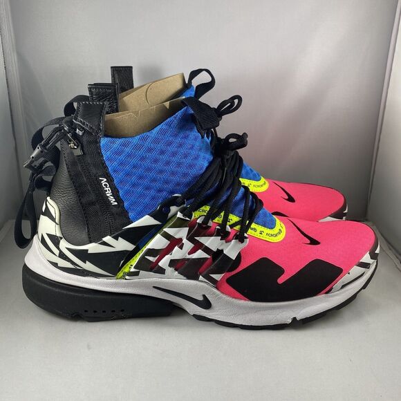 Nike Air Presto Mid Utility Acronym Racer Pink AH7832-600 Size 9 With Box 2018 - Picture 3 of 9